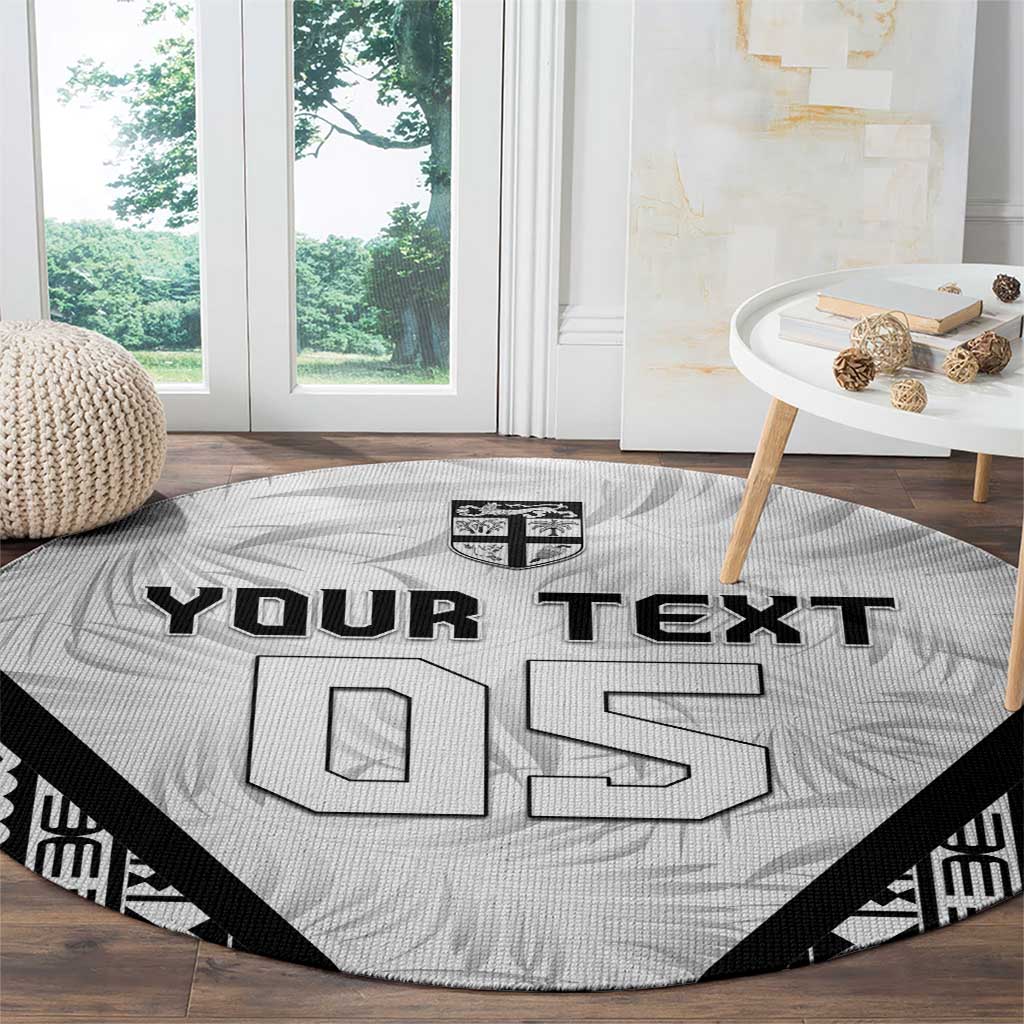 Custom Fiji 2026 Rugby Round Carpet Fijian Tapa Pattern LT05 - Polynesian Pride