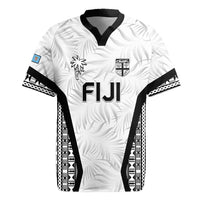 Custom Fiji 2026 Rugby Jersey - Fijian Tapa Pattern LT05 White - Polynesian Pride