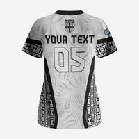 Custom Fiji 2026 Rugby Scrub Top Fijian Tapa Pattern LT05 - Polynesian Pride