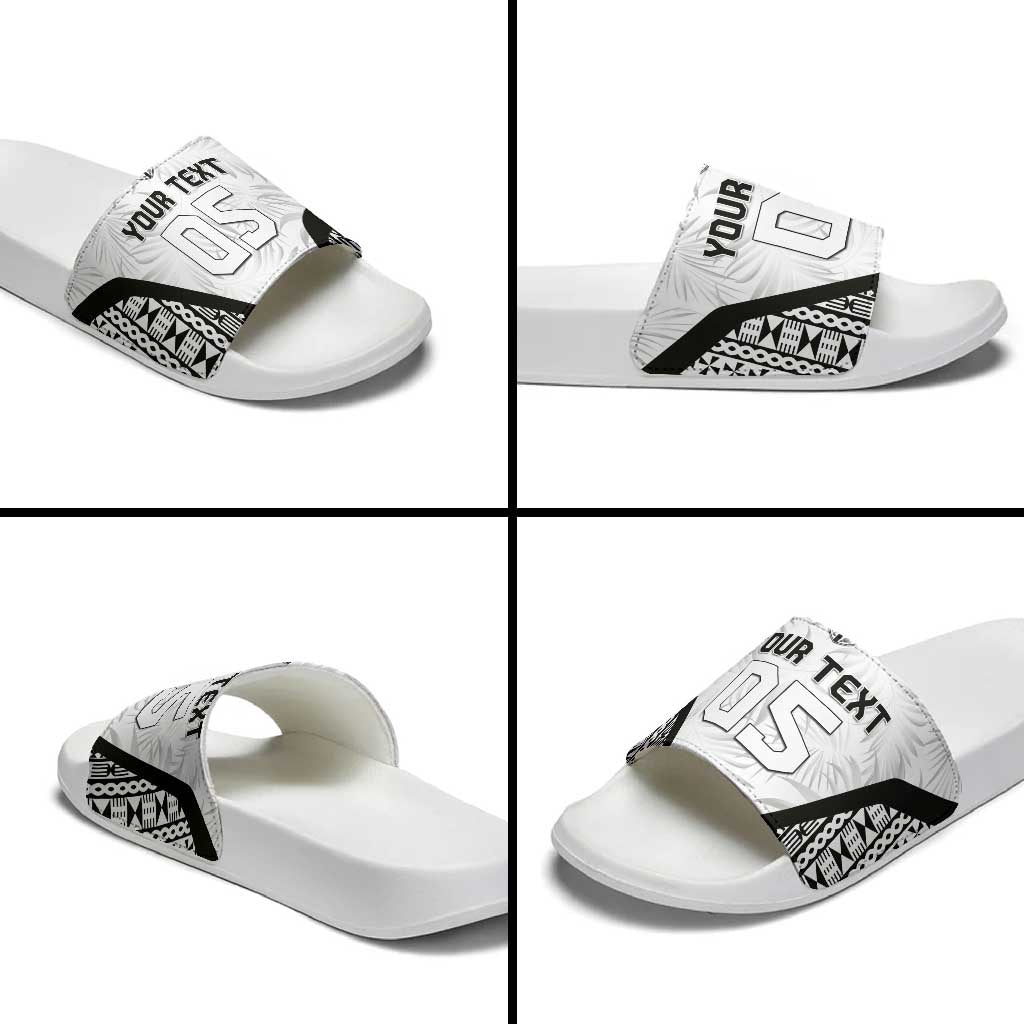 Custom Fiji 2026 Rugby Slide Sandals Fijian Tapa Pattern LT05 - Polynesian Pride