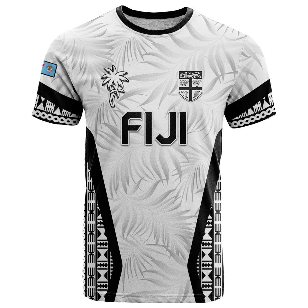 Custom Fiji 2026 Rugby T Shirt Fijian Tapa Pattern LT05 White - Polynesian Pride