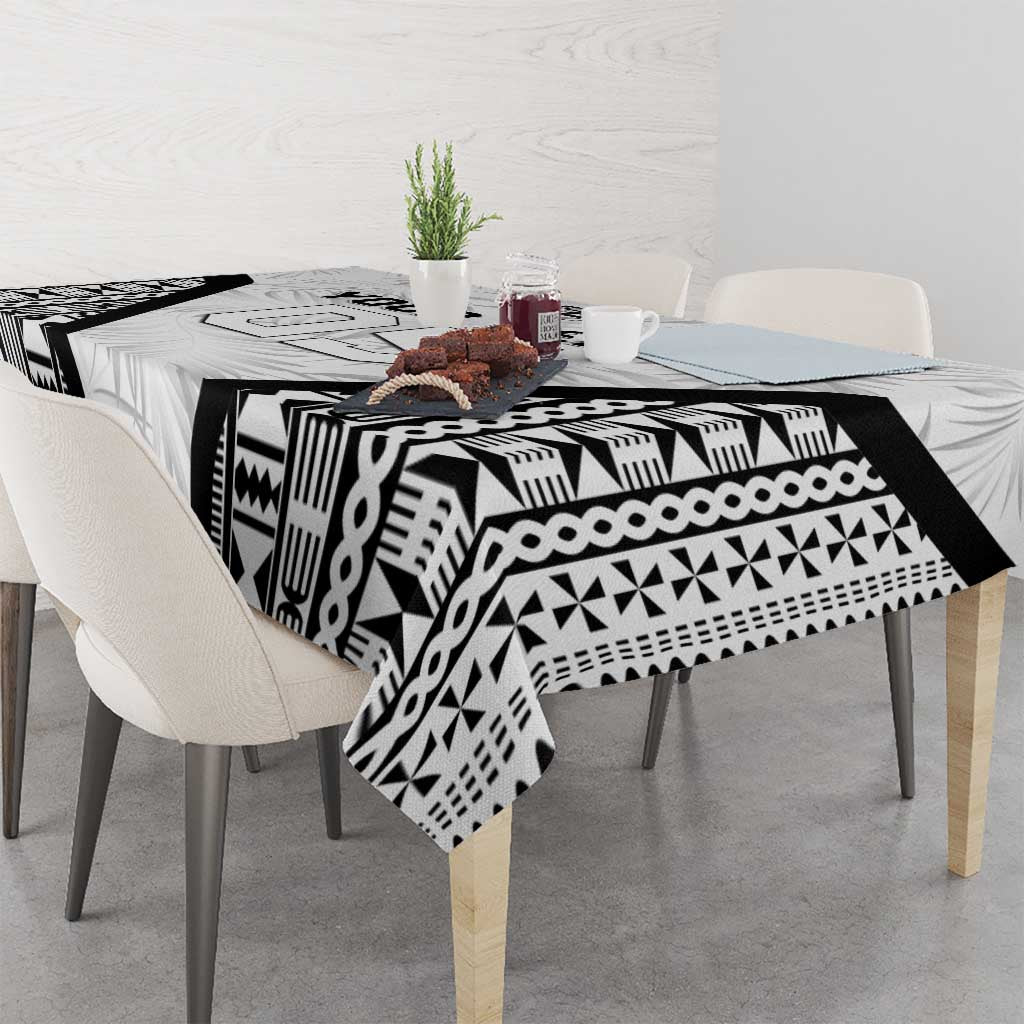 Custom Fiji 2026 Rugby Tablecloth Fijian Tapa Pattern LT05 - Polynesian Pride