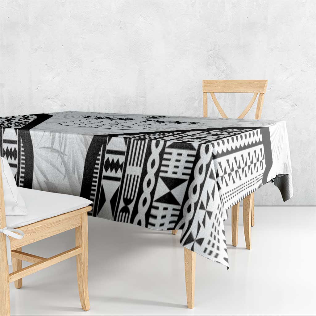 Custom Fiji 2026 Rugby Tablecloth Fijian Tapa Pattern LT05 - Polynesian Pride