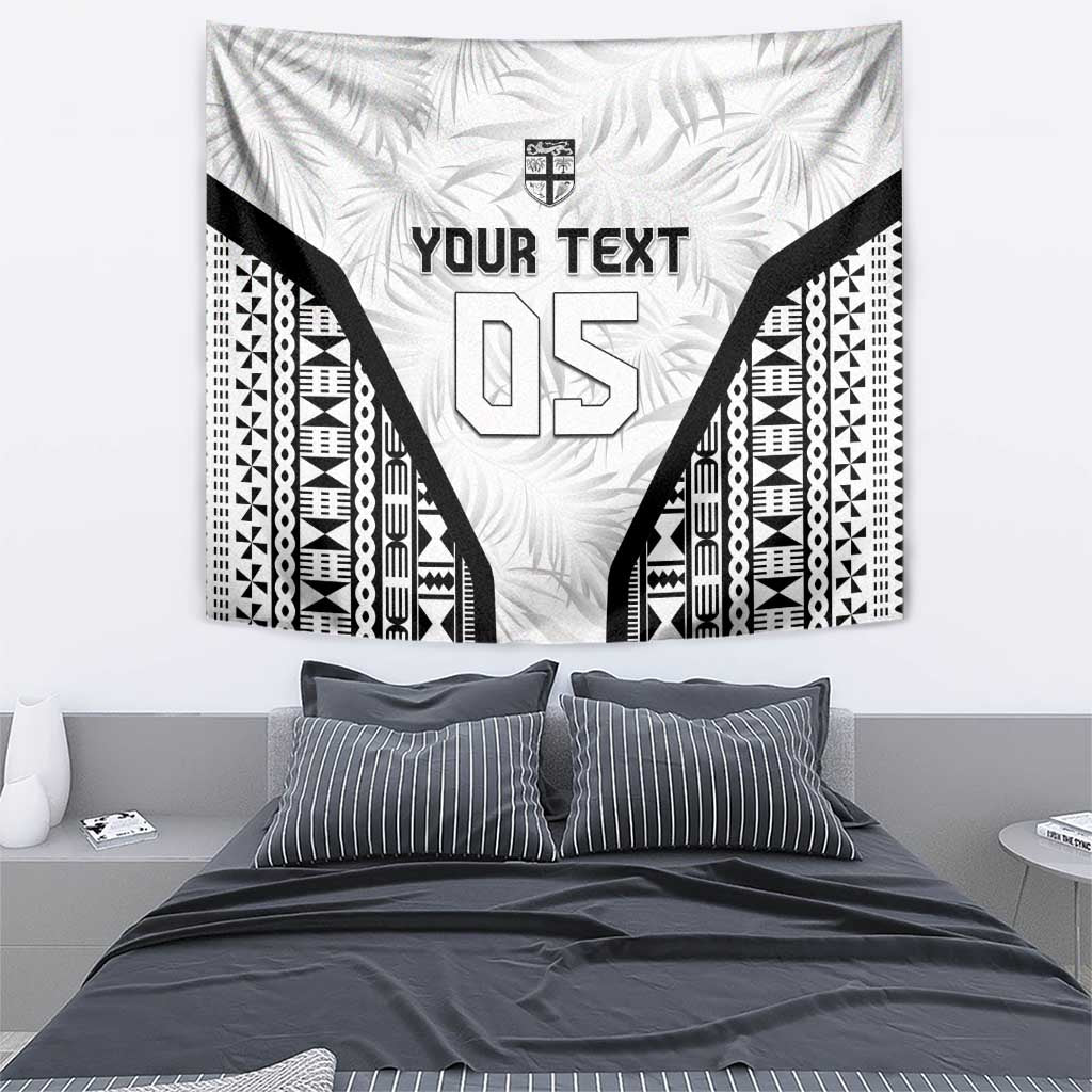 Custom Fiji 2026 Rugby Tapestry Fijian Tapa Pattern LT05 - Polynesian Pride