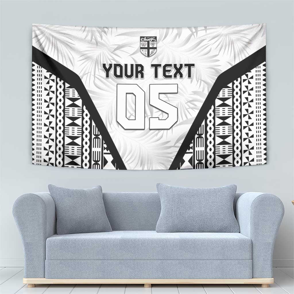 Custom Fiji 2026 Rugby Tapestry Fijian Tapa Pattern LT05 - Polynesian Pride
