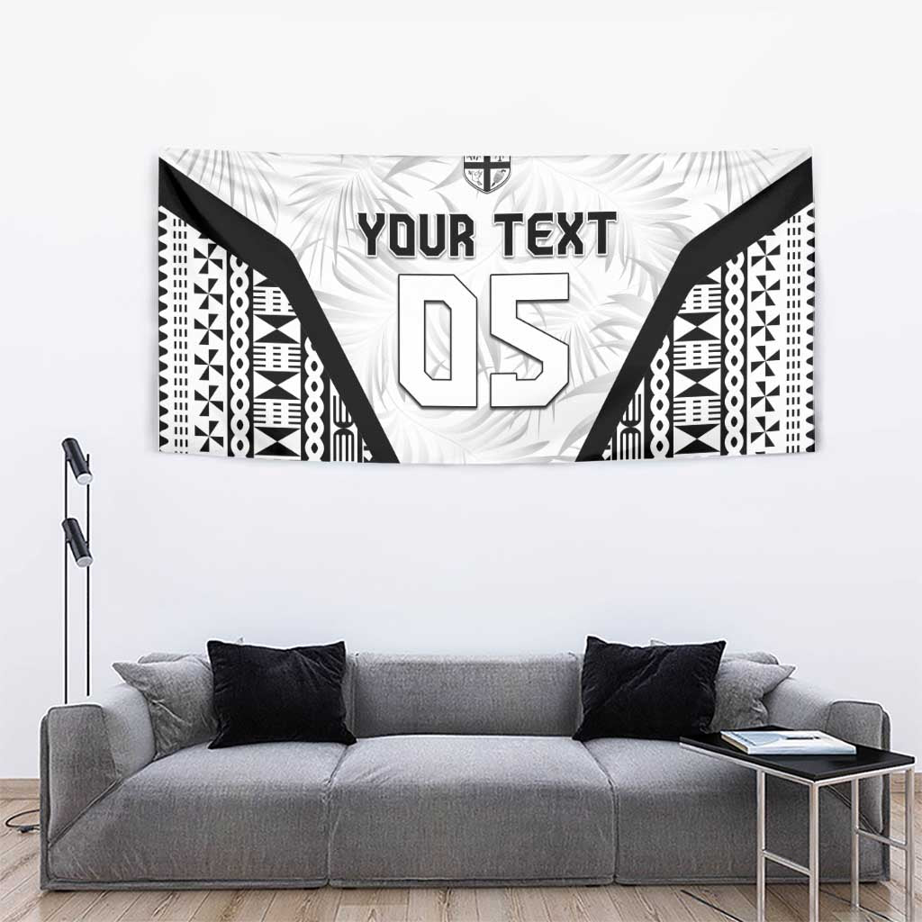Custom Fiji 2026 Rugby Tapestry Fijian Tapa Pattern LT05 - Polynesian Pride