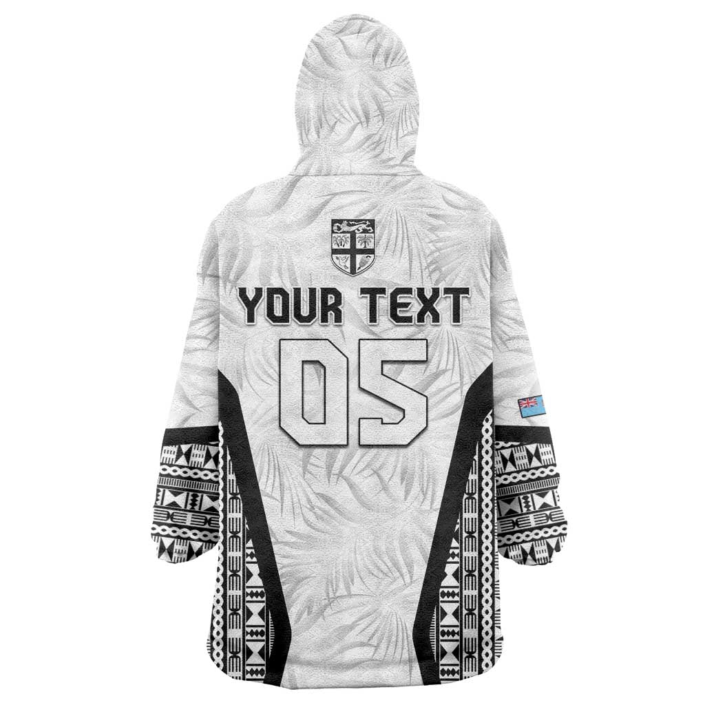 Custom Fiji 2026 Rugby Wearable Blanket Hoodie Fijian Tapa Pattern LT05 - Polynesian Pride