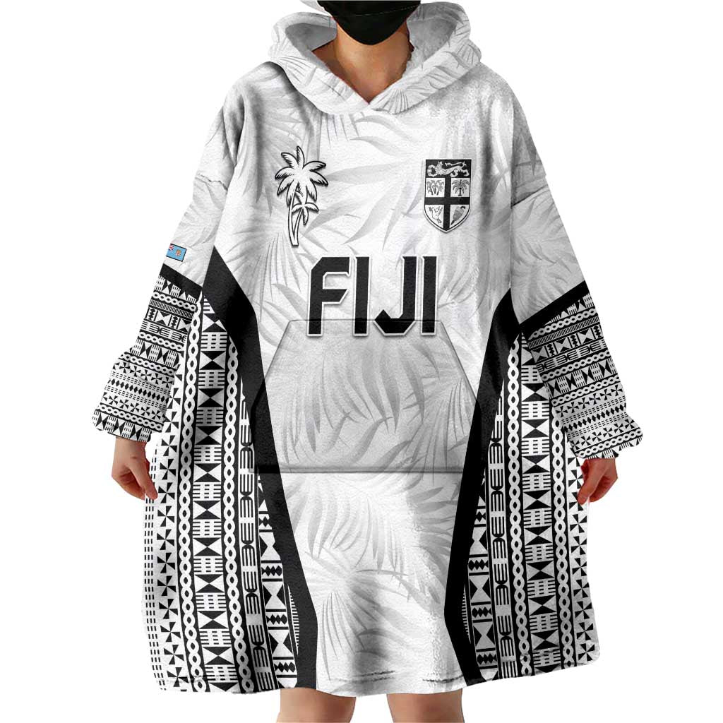 Custom Fiji 2026 Rugby Wearable Blanket Hoodie Fijian Tapa Pattern LT05 - Polynesian Pride