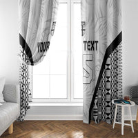 Custom Fiji 2026 Rugby Window Curtain Fijian Tapa Pattern LT05 - Polynesian Pride