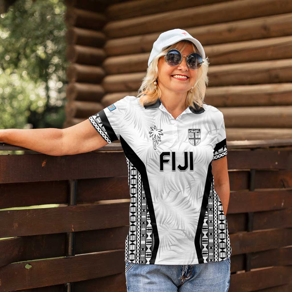 Custom Fiji 2026 Rugby Women Polo Shirt Fijian Tapa Pattern LT05 - Polynesian Pride