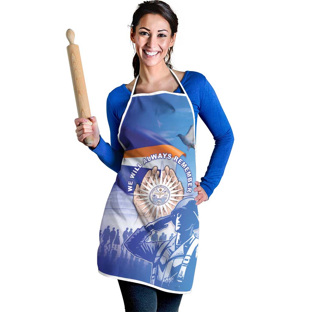 Marshall Islands Remembrance Day Apron We Will Always Remember LT05 - Polynesian Pride