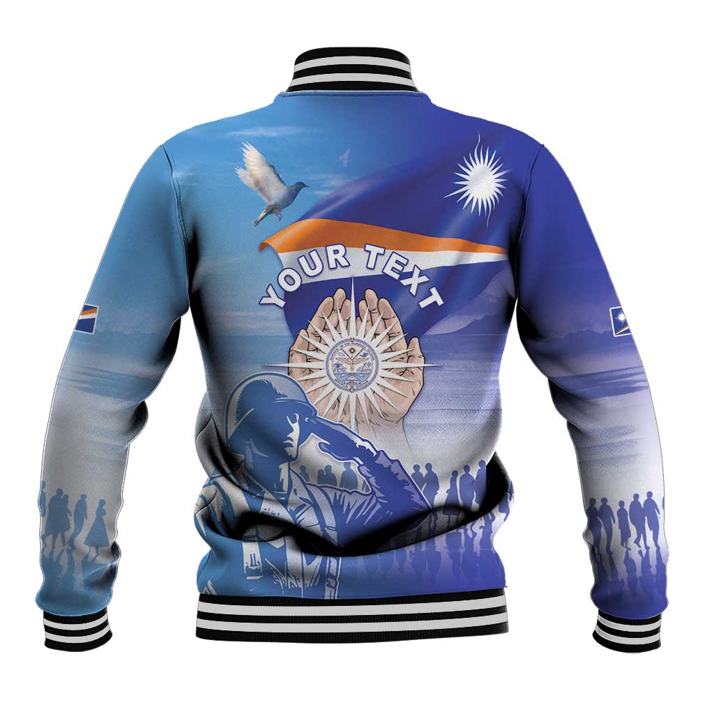 Personalised Marshall Islands Remembrance Day Baseball Jacket We Will Always Remember LT05 - Polynesian Pride