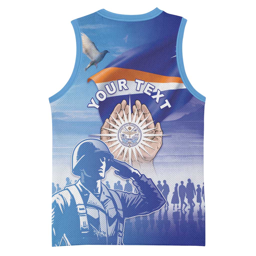 Personalised Marshall Islands Remembrance Day Basketball Jersey We Will Always Remember LT05 - Polynesian Pride