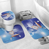 Marshall Islands Remembrance Day Bathroom Set We Will Always Remember LT05 Mat Set Only (3 pcs) One Size Blue - Polynesian Pride