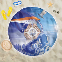 Marshall Islands Remembrance Day Beach Blanket We Will Always Remember LT05 One Size 150cm Blue - Polynesian Pride