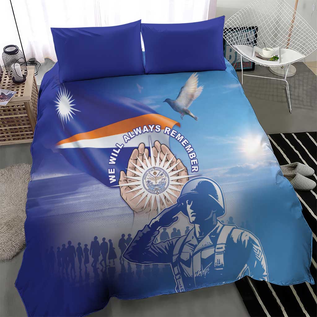 Marshall Islands Remembrance Day Bedding Set We Will Always Remember LT05 - Polynesian Pride