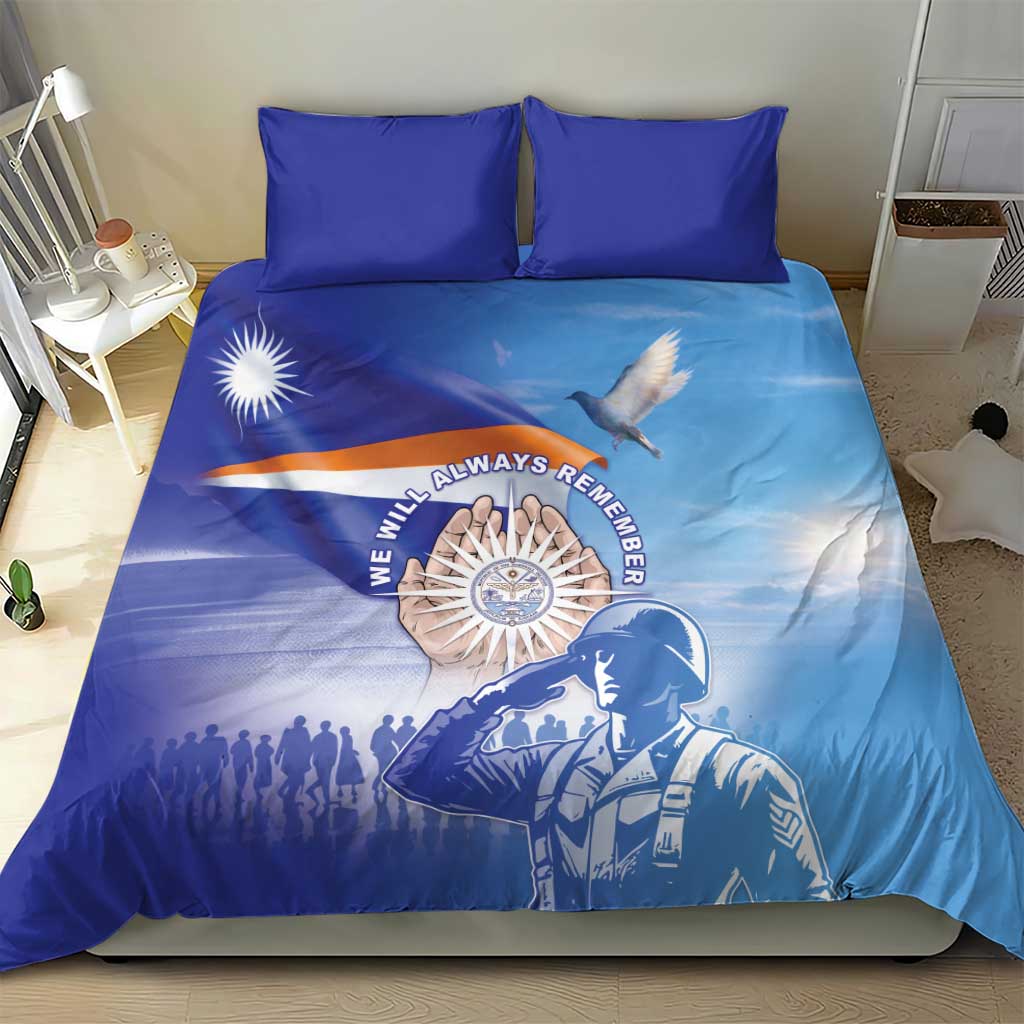 Marshall Islands Remembrance Day Bedding Set We Will Always Remember LT05 - Polynesian Pride