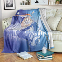 Marshall Islands Remembrance Day Blanket We Will Always Remember LT05 Blue - Polynesian Pride