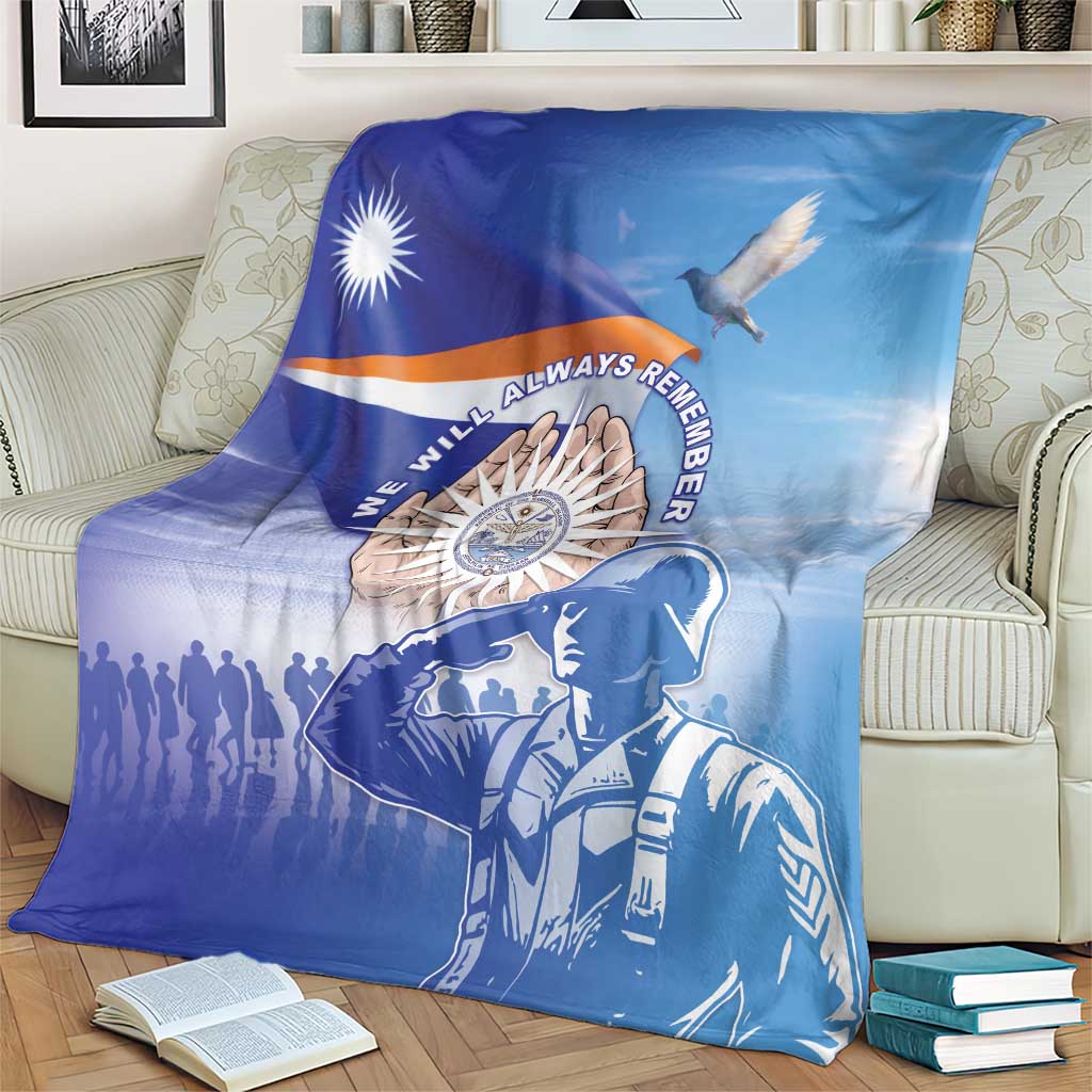 Marshall Islands Remembrance Day Blanket We Will Always Remember LT05 - Polynesian Pride
