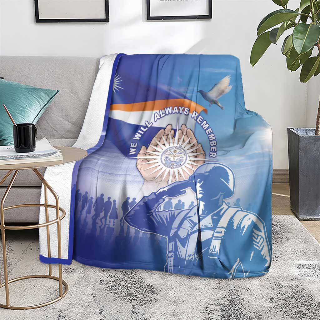 Marshall Islands Remembrance Day Blanket We Will Always Remember LT05 - Polynesian Pride