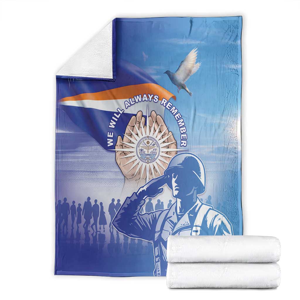 Marshall Islands Remembrance Day Blanket We Will Always Remember LT05 - Polynesian Pride