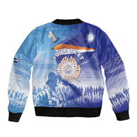 Personalised Marshall Islands Remembrance Day Bomber Jacket We Will Always Remember LT05 - Polynesian Pride