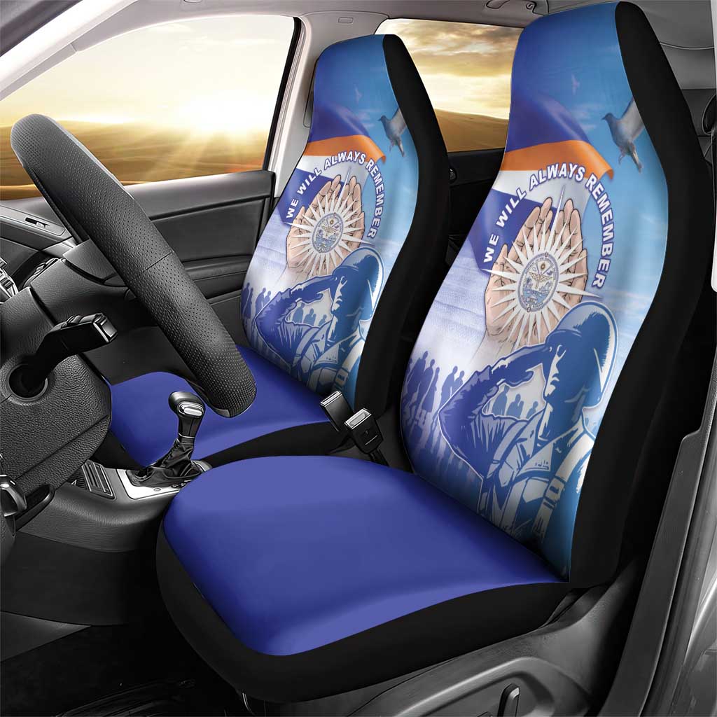 Marshall Islands Remembrance Day Car Seat Cover We Will Always Remember LT05 - Polynesian Pride