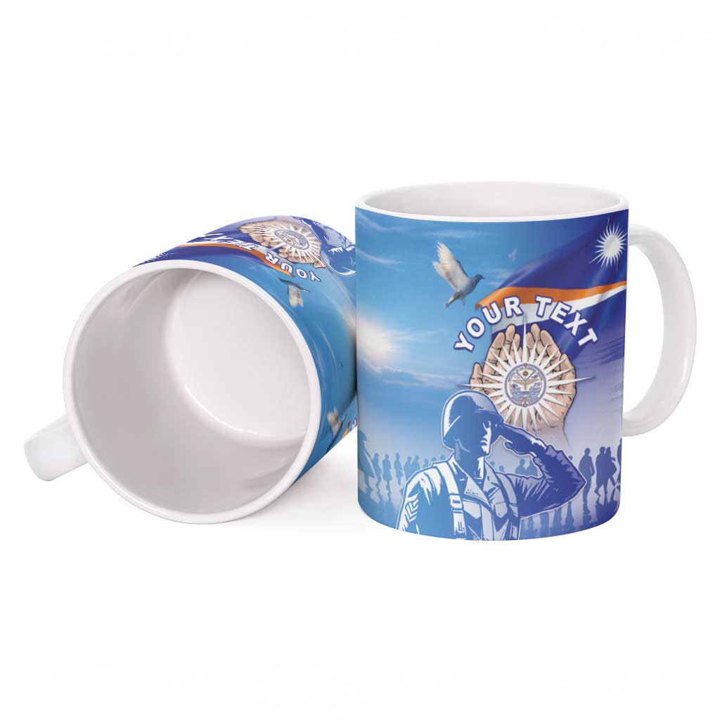 Personalised Marshall Islands Remembrance Day Ceramic Mug We Will Always Remember LT05 - Polynesian Pride