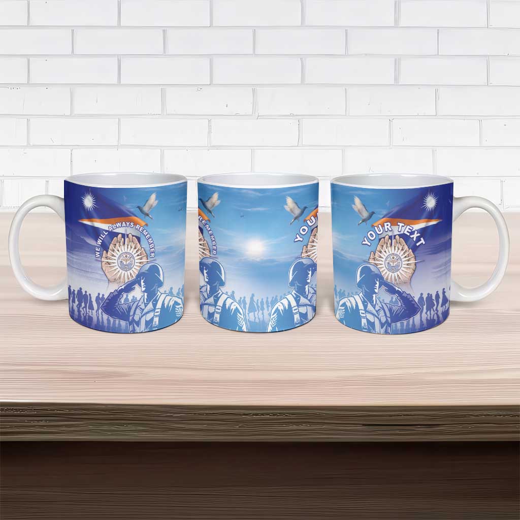 Personalised Marshall Islands Remembrance Day Ceramic Mug We Will Always Remember LT05 - Polynesian Pride