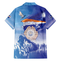 Personalised Marshall Islands Remembrance Day Family Matching Off Shoulder Maxi Dress and Hawaiian Shirt We Will Always Remember LT05 - Polynesian Pride