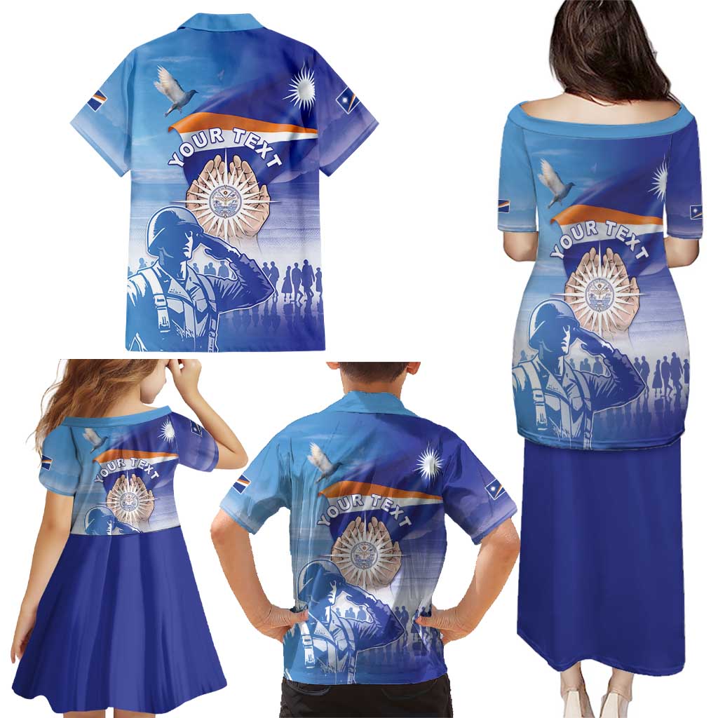 Personalised Marshall Islands Remembrance Day Family Matching Puletasi and Hawaiian Shirt We Will Always Remember LT05 - Polynesian Pride