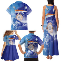 Personalised Marshall Islands Remembrance Day Family Matching Tank Maxi Dress and Hawaiian Shirt We Will Always Remember LT05 - Polynesian Pride