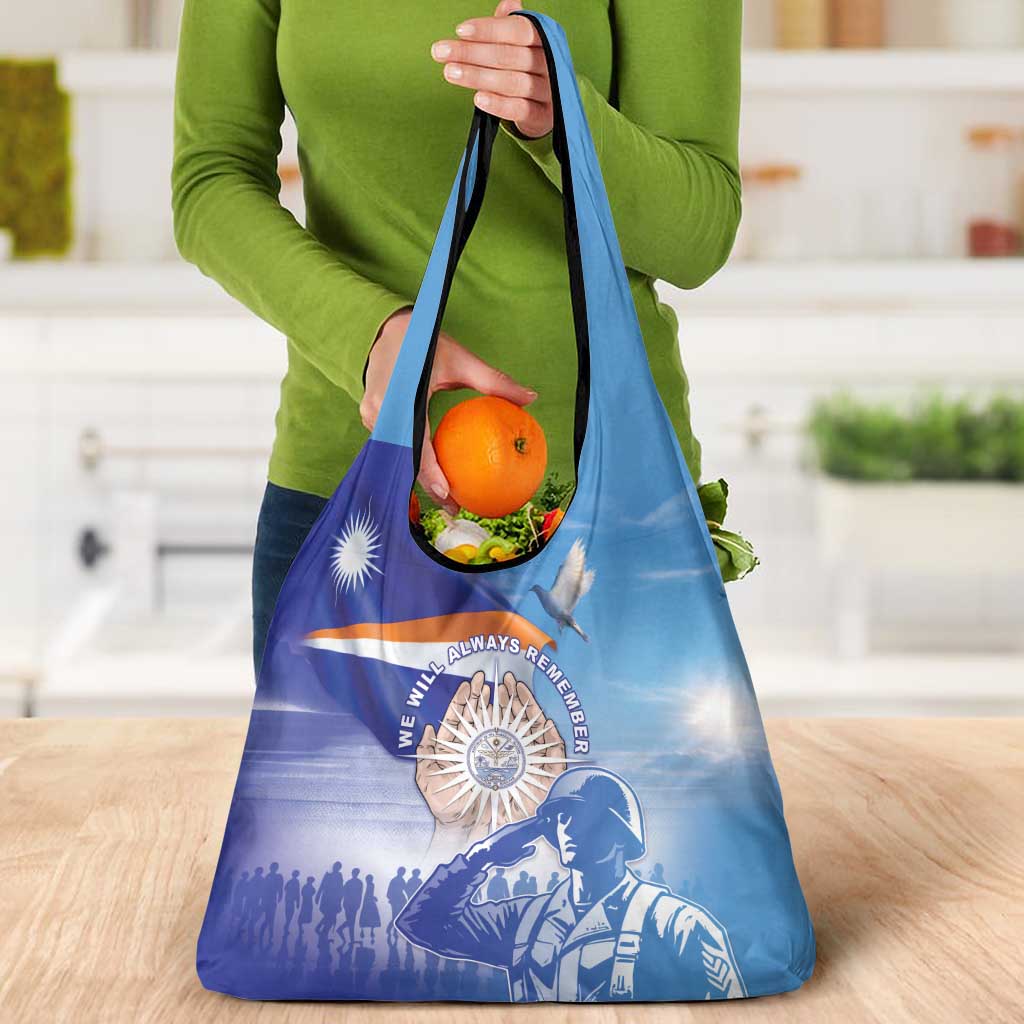 Marshall Islands Remembrance Day Grocery Bag We Will Always Remember