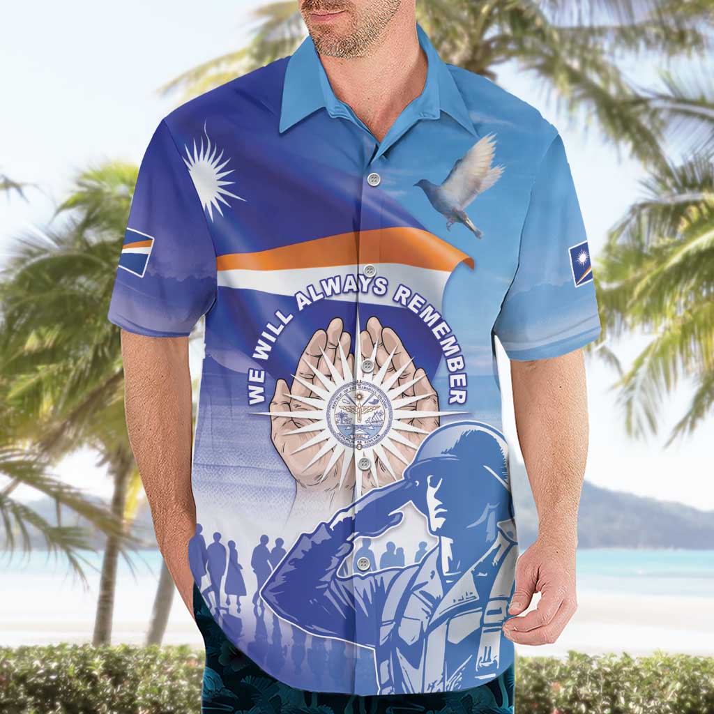 Personalised Marshall Islands Remembrance Day Hawaiian Shirt We Will Always Remember