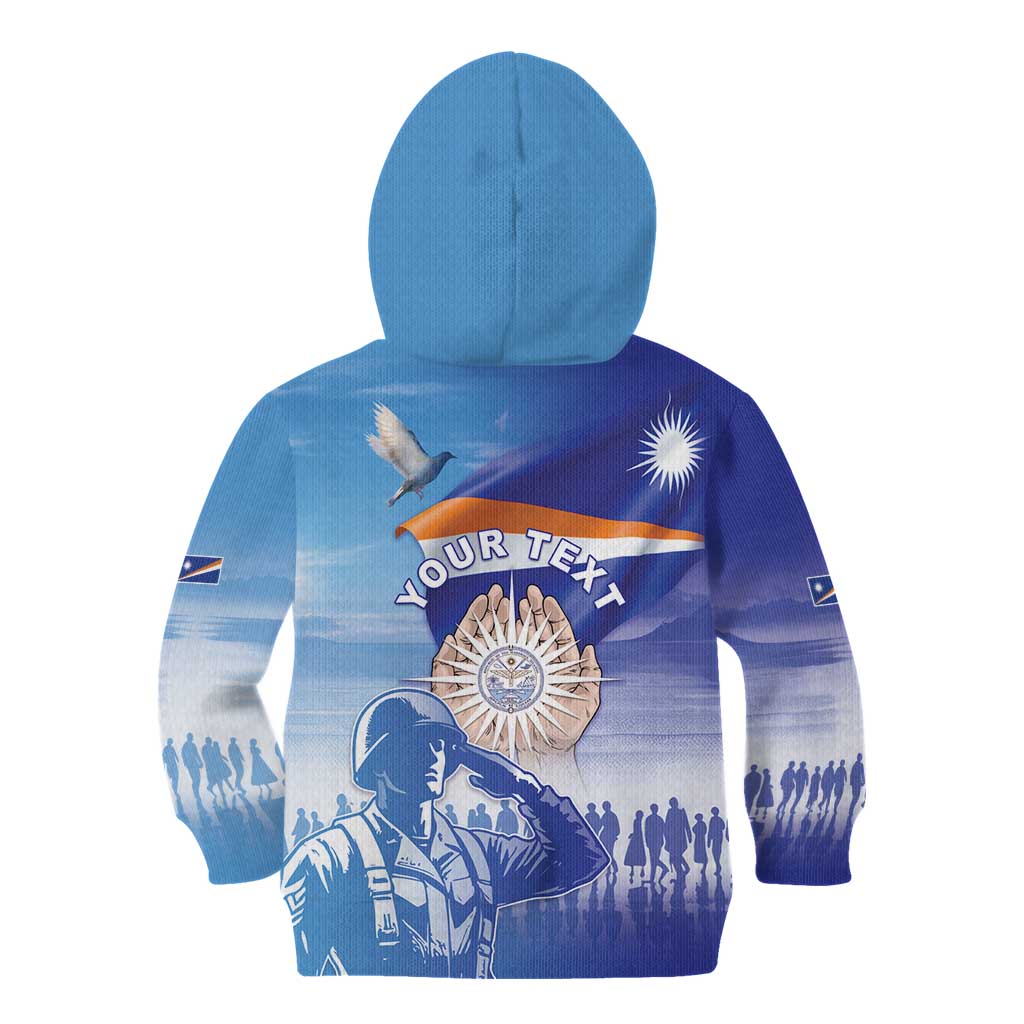 Personalised Marshall Islands Remembrance Day Kid Hoodie We Will Always Remember LT05 - Polynesian Pride