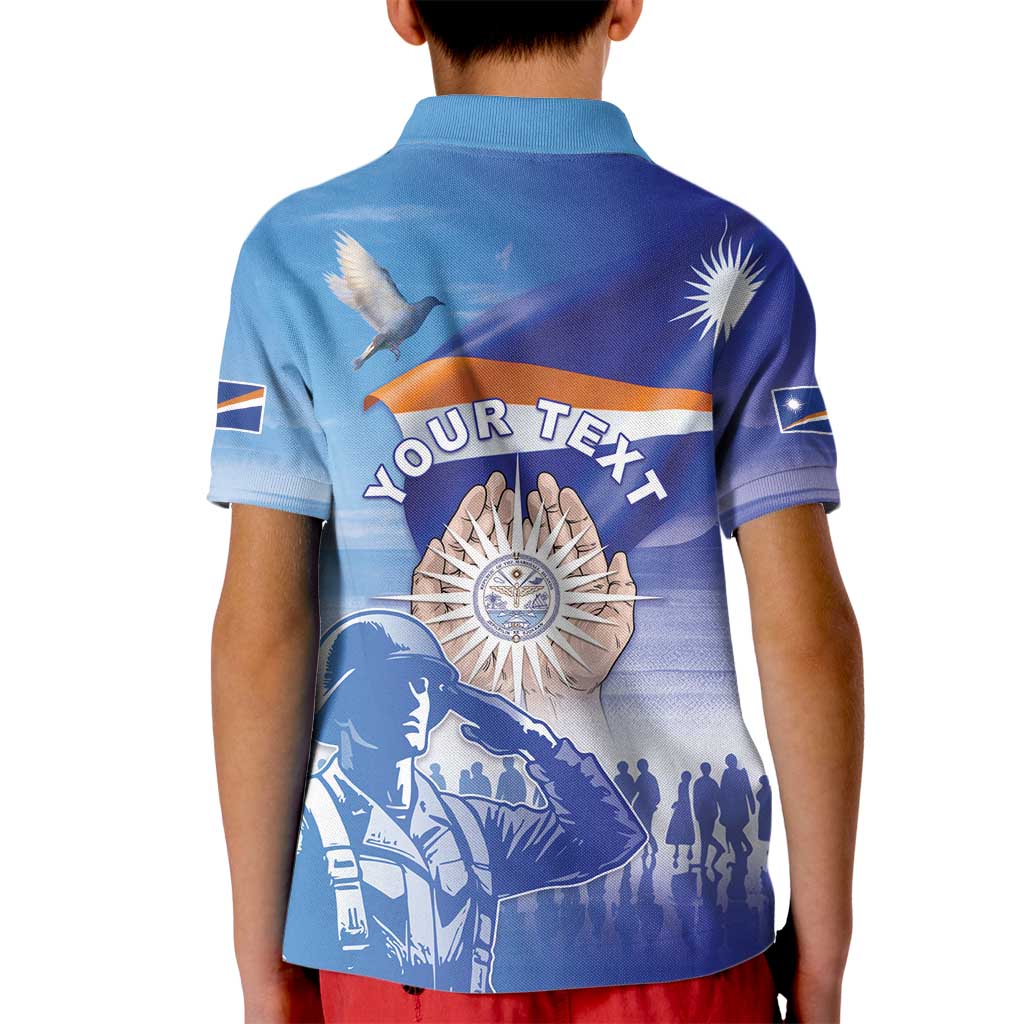 Personalised Marshall Islands Remembrance Day Kid Polo Shirt We Will Always Remember LT05 - Polynesian Pride