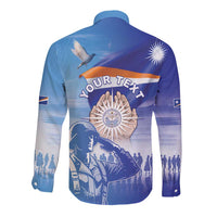 Personalised Marshall Islands Remembrance Day Long Sleeve Button Shirt We Will Always Remember LT05 - Polynesian Pride