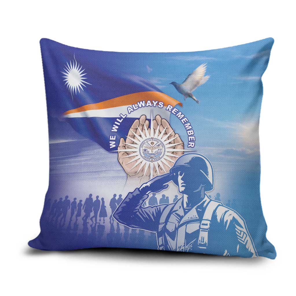 Marshall Islands Remembrance Day Pillow Cover We Will Always Remember