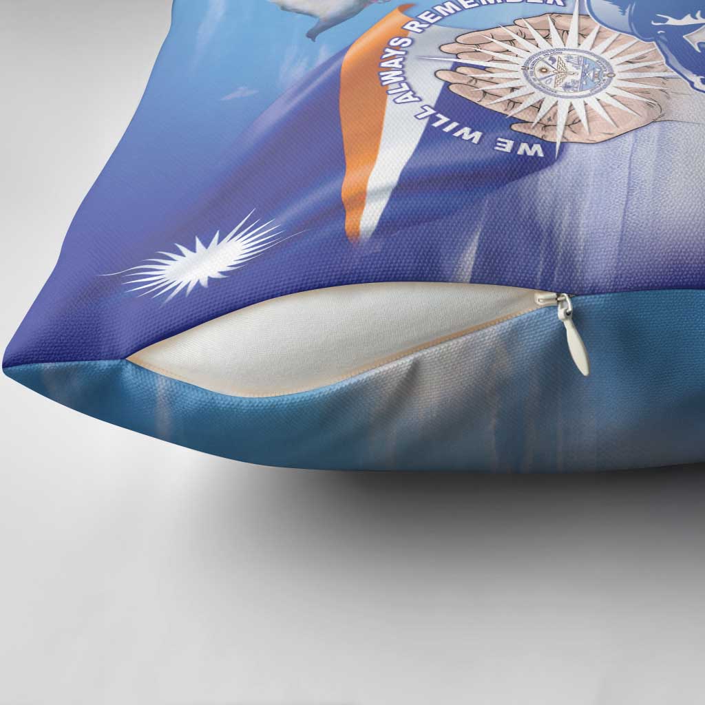 Marshall Islands Remembrance Day Pillow Cover We Will Always Remember