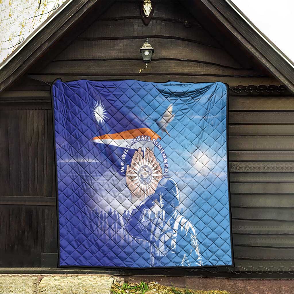 Marshall Islands Remembrance Day Quilt We Will Always Remember LT05 - Polynesian Pride