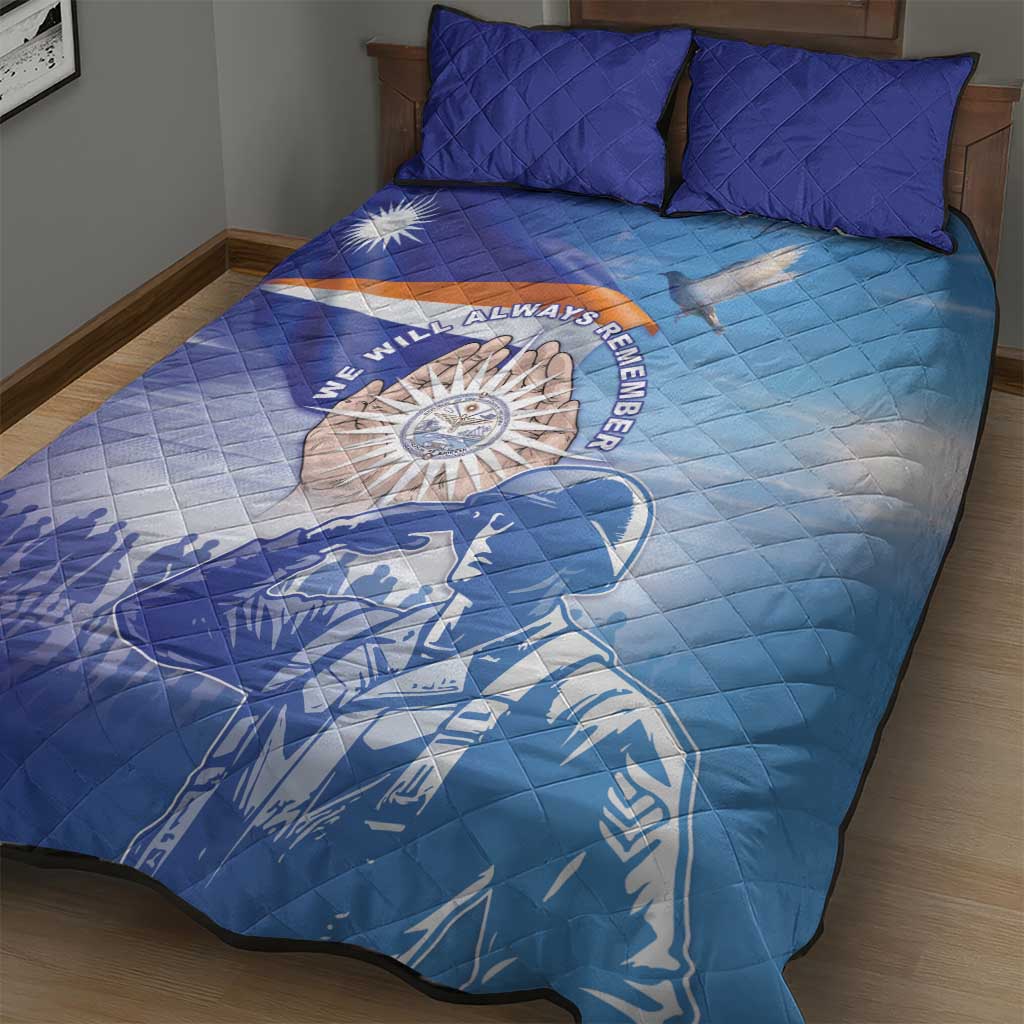 Marshall Islands Remembrance Day Quilt Bed Set We Will Always Remember LT05 - Polynesian Pride
