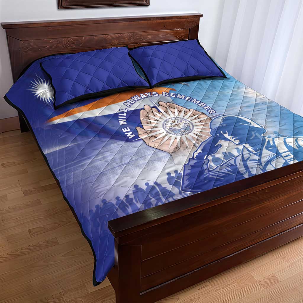 Marshall Islands Remembrance Day Quilt Bed Set We Will Always Remember LT05 - Polynesian Pride