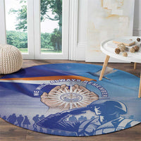 Marshall Islands Remembrance Day Round Carpet We Will Always Remember LT05 - Polynesian Pride