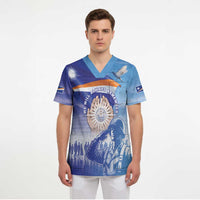 Personalised Marshall Islands Remembrance Day Scrub Top We Will Always Remember LT05 - Polynesian Pride