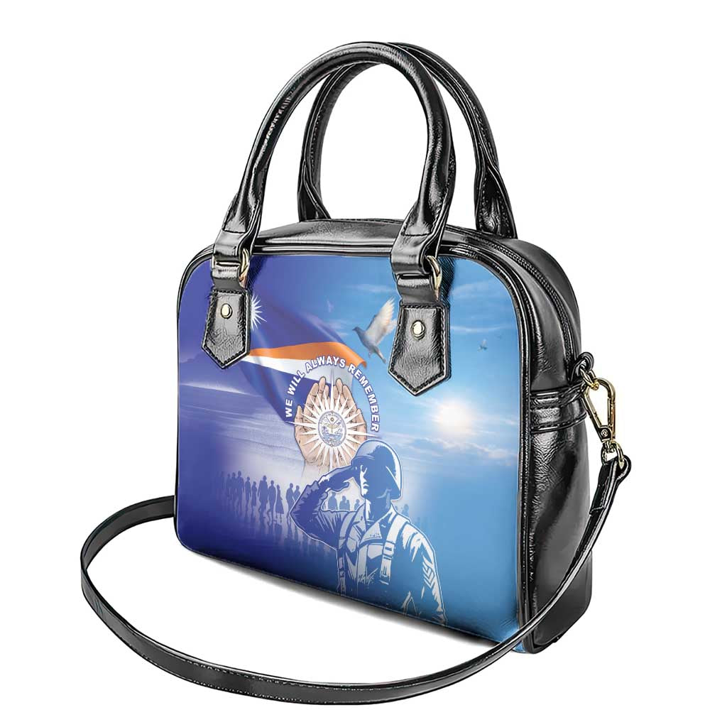 Marshall Islands Remembrance Day Shoulder Handbag We Will Always Remember LT05 - Polynesian Pride