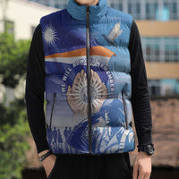 Personalised Marshall Islands Remembrance Day Sleeveless Puffer Jacket We Will Always Remember