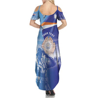 Personalised Marshall Islands Remembrance Day Summer Maxi Dress We Will Always Remember LT05 - Polynesian Pride