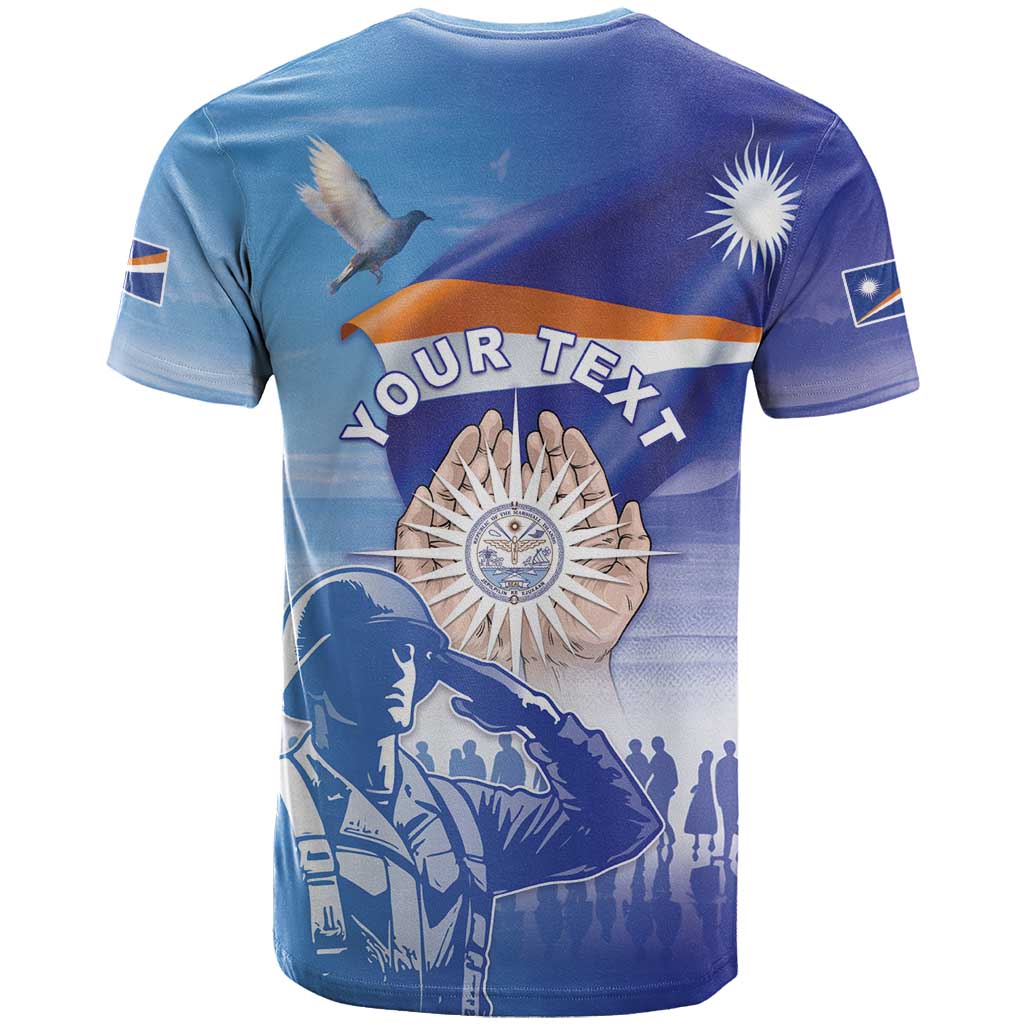 Personalised Marshall Islands Remembrance Day T Shirt We Will Always Remember LT05 - Polynesian Pride