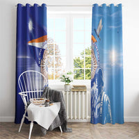 Marshall Islands Remembrance Day Window Curtain We Will Always Remember LT05 - Polynesian Pride