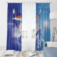 Marshall Islands Remembrance Day Window Curtain We Will Always Remember LT05 - Polynesian Pride